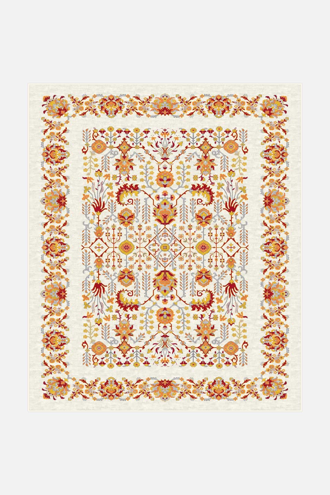 Fleur Red Rug - Image 14