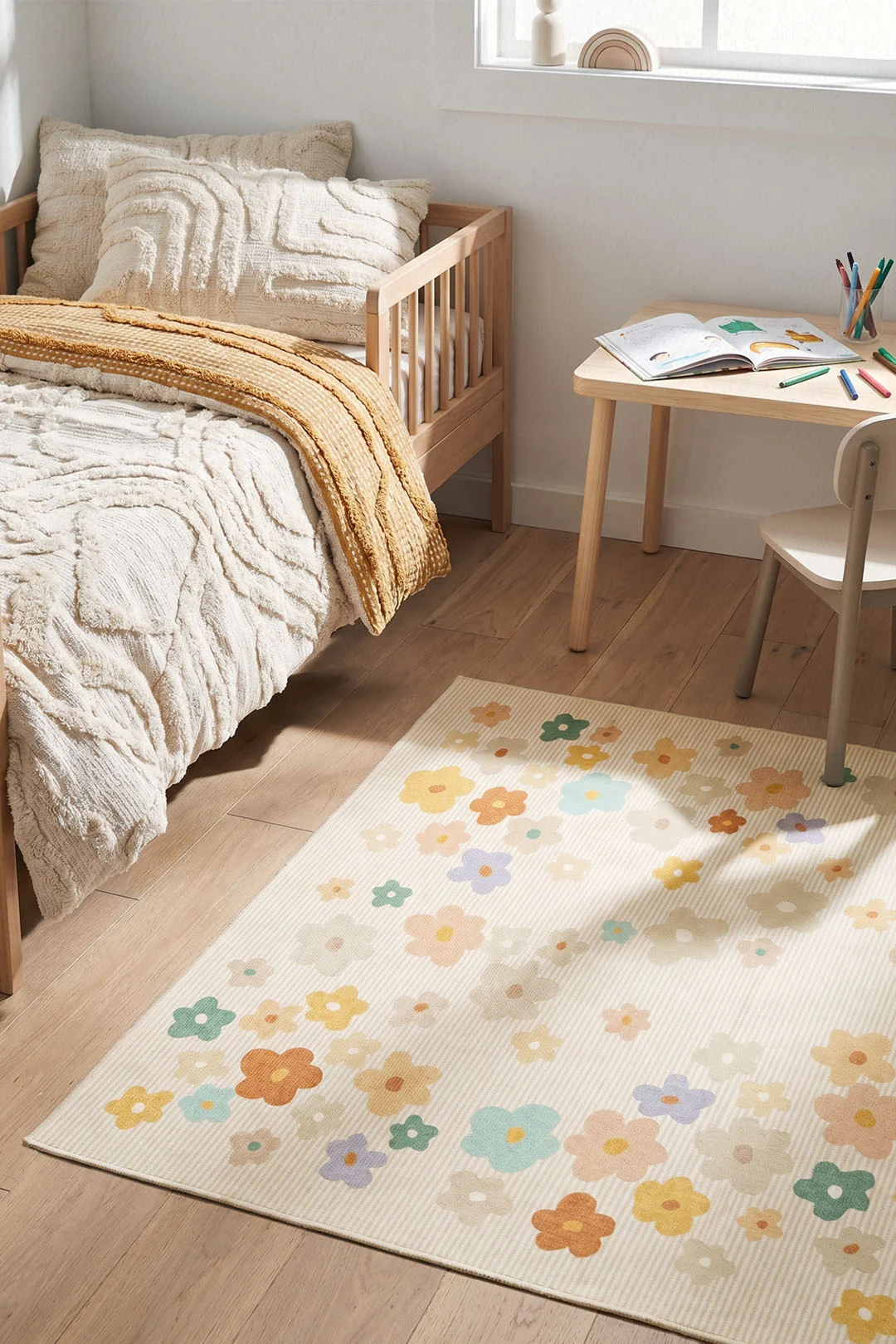 Flower Meadow Multicolour Rug - Image 4