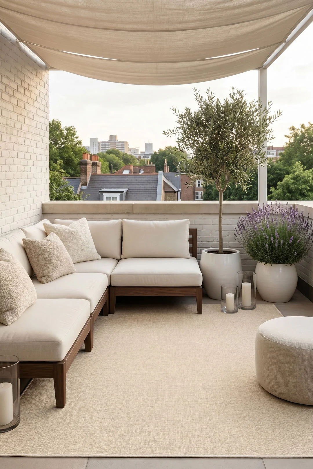 Jute-Touch Mono Cream Rug - Image 21