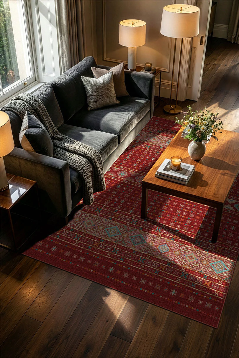 Noura Ruby Rug - Image 4