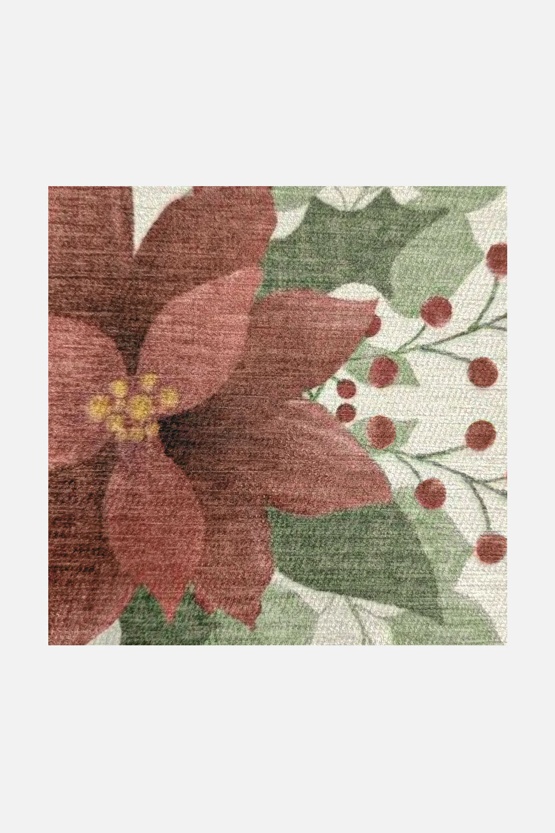 Poinsettia Cream Rug - Image 3