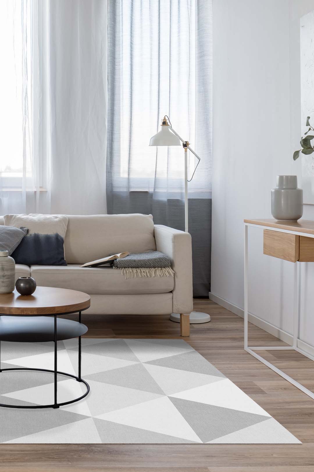 Pyramid Grey Rug - Image 4