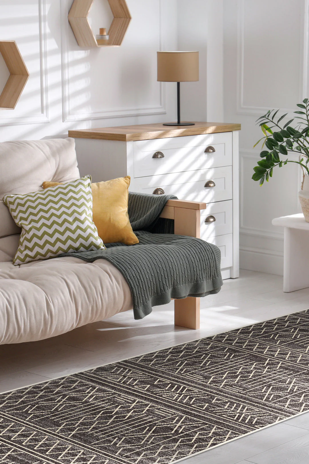 Raya Graphite Rug - Image 8